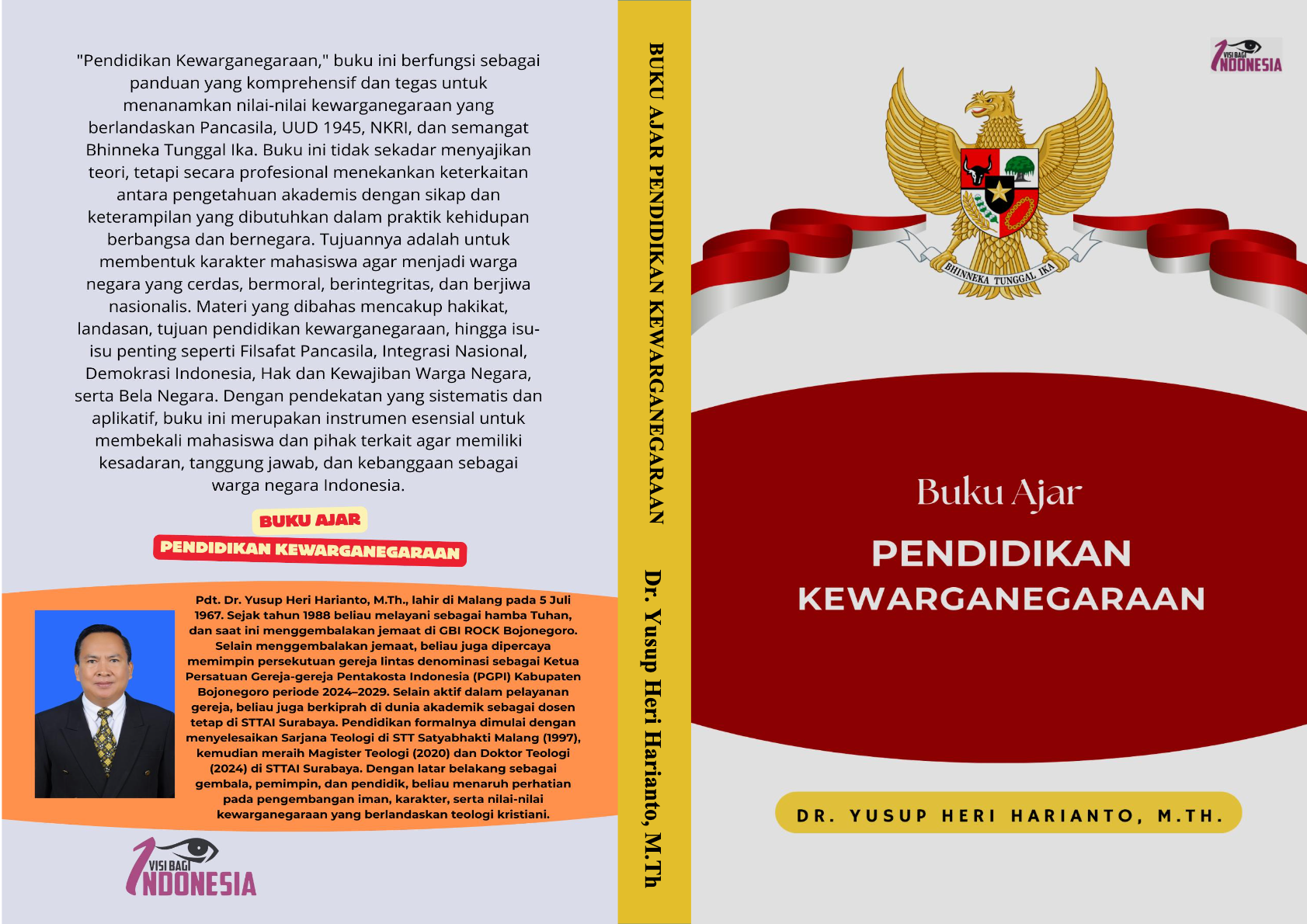 buku ini berfungsi sebagai panduan yang komprehensif dan tegas untuk menanamkan nilai-nilai kewarganegaraan yang berlandaskan Pancasila, UUD 1945, NKRI, dan semangat Bhinneka Tunggal Ika.