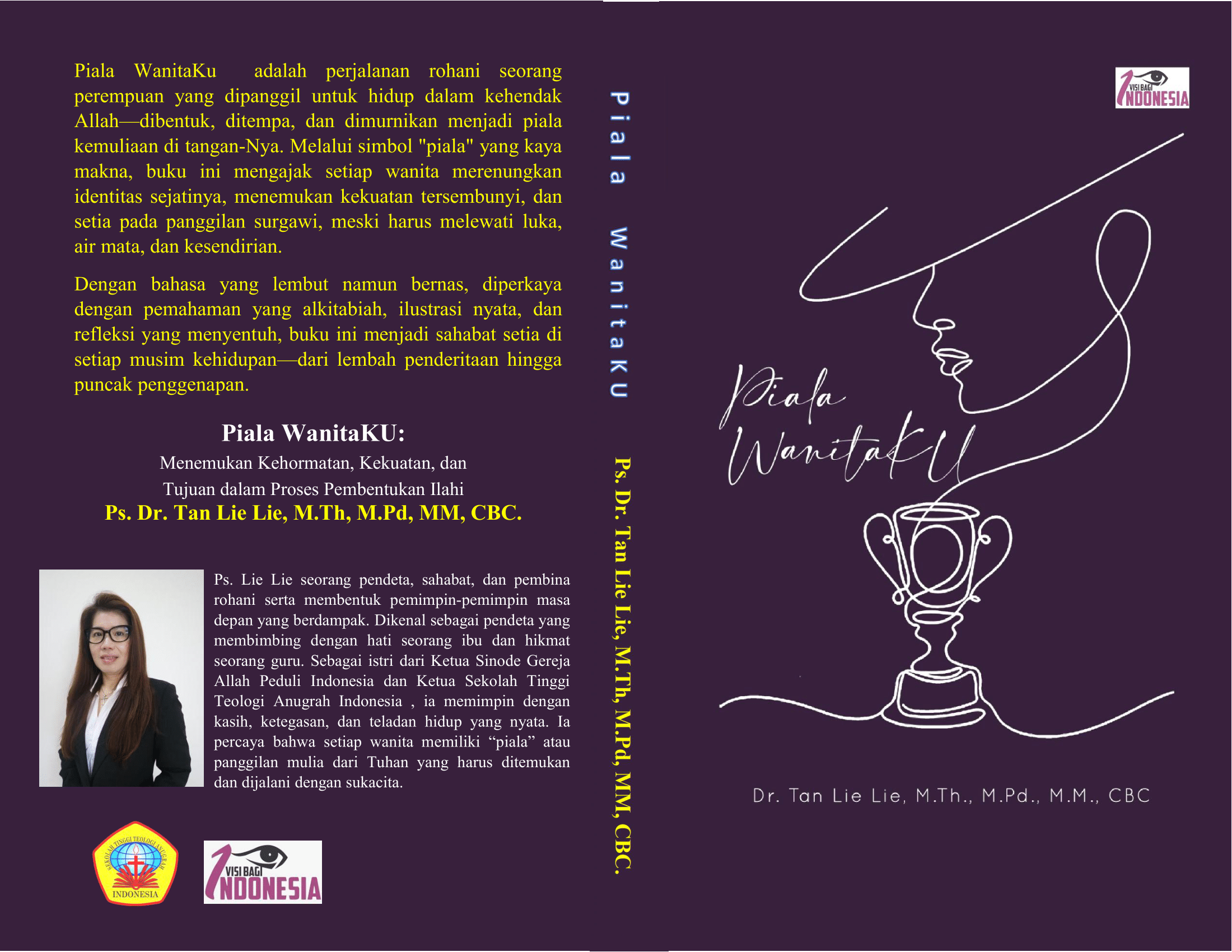 Piala WanitaKu adalah sebuah perjalanan rohani yang menggugah, menyentuh relung hati terdalam setiap wanita yang merindukan hidup dalam kehendak Allah. Melalui simbol "piala" yang diurai secara mendalam dan puitis, buku ini membukakan makna kehidupan perempuan yang dibentuk, ditempa, dan dimurnikan untuk menjadi kehormatan bagi Tuhan.